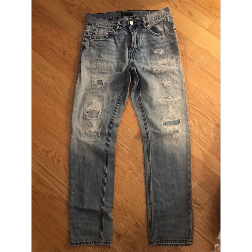 Blank NYC Jeans Men's 32 x 30 Distressed Denim Blue 5 Pocket